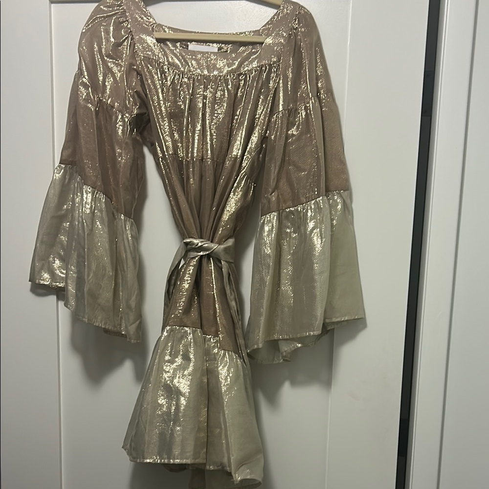 Lisa Marie Fernandez Metallic Dress